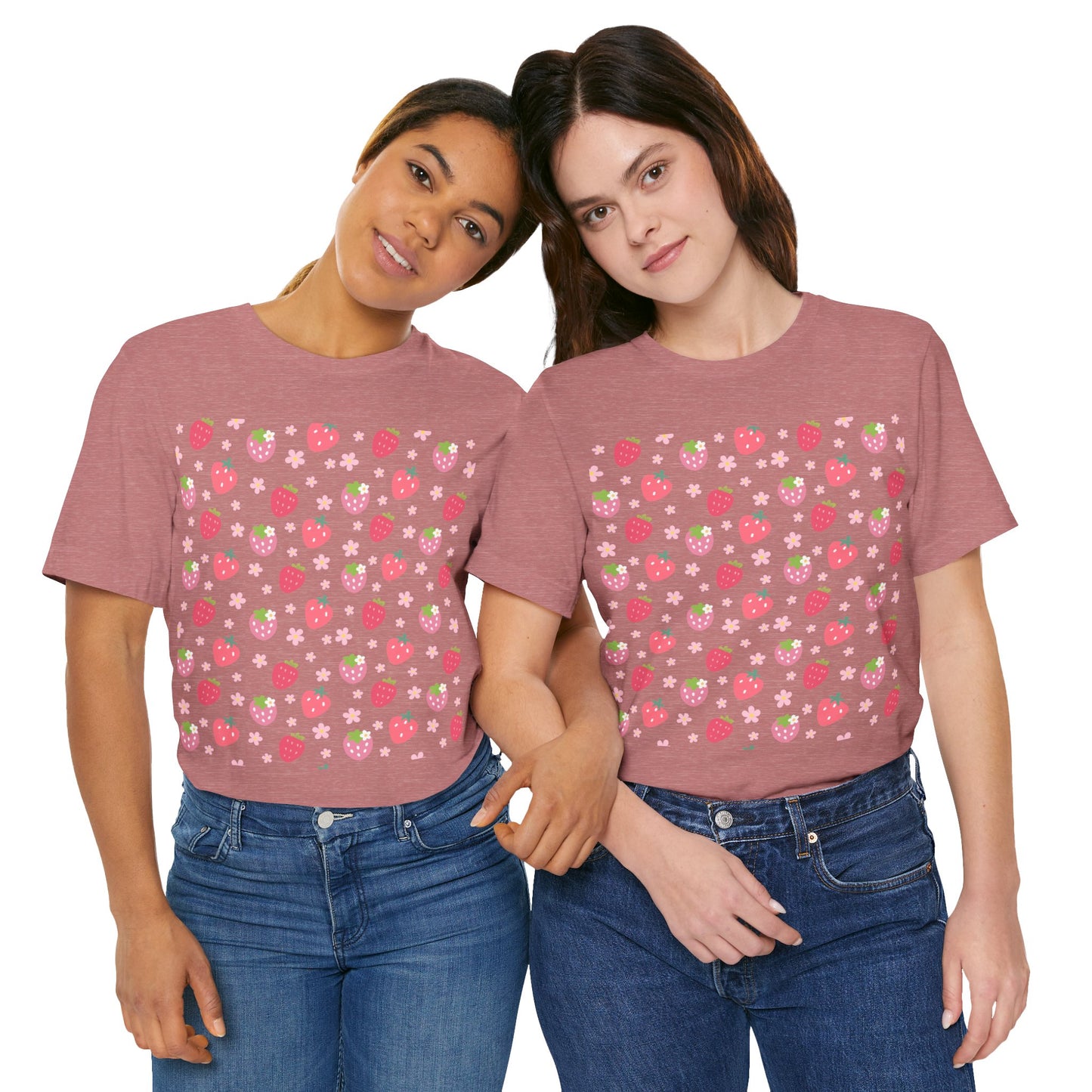 Strawberries and Daisies T - Shirt - T - Shirt - Kristine Celestine