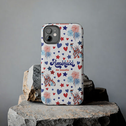 America the Beautiful Tough Phone Case for iPhone and Samsung Galaxy