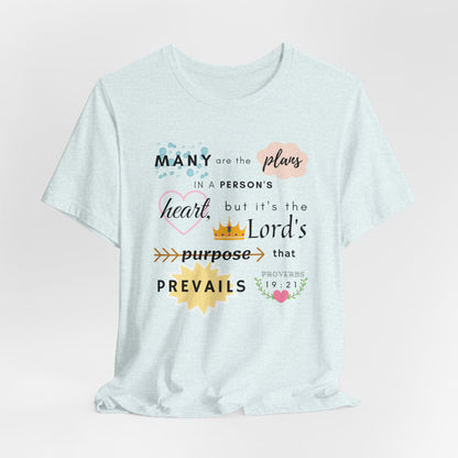 Proverbs 19:21 Bible Verse T-Shirt