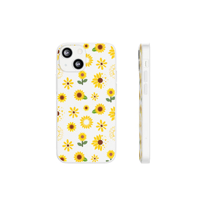 Sunflower Burst Flexible Phone Case iPhone Case Samsung Galaxy