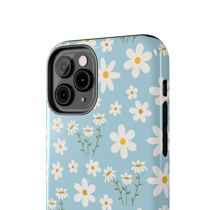 Sky Blue Daisy Tough Phone Case for iPhone and Samsung Galaxy