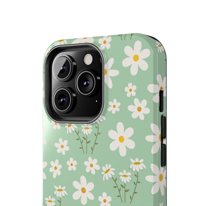 Mint Daisy Delight Tough Phone Case for iPhone and Samsung Galaxy