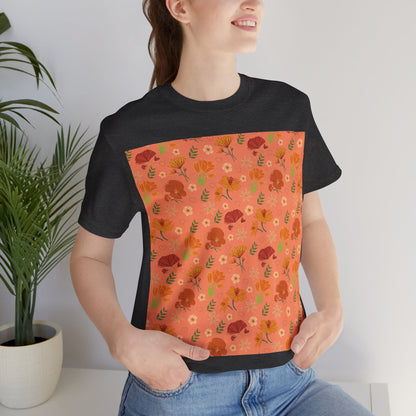 Coral Peach Meadow T - Shirt - T - Shirt - Kristine Celestine