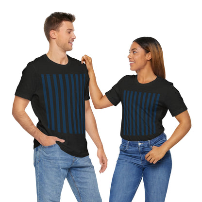 Navy Blue Stripes Shirt Royal Blue T-Shirts