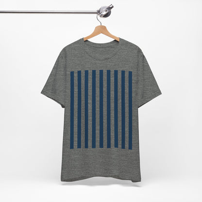 Navy Blue Stripes Shirt Royal Blue T-Shirts