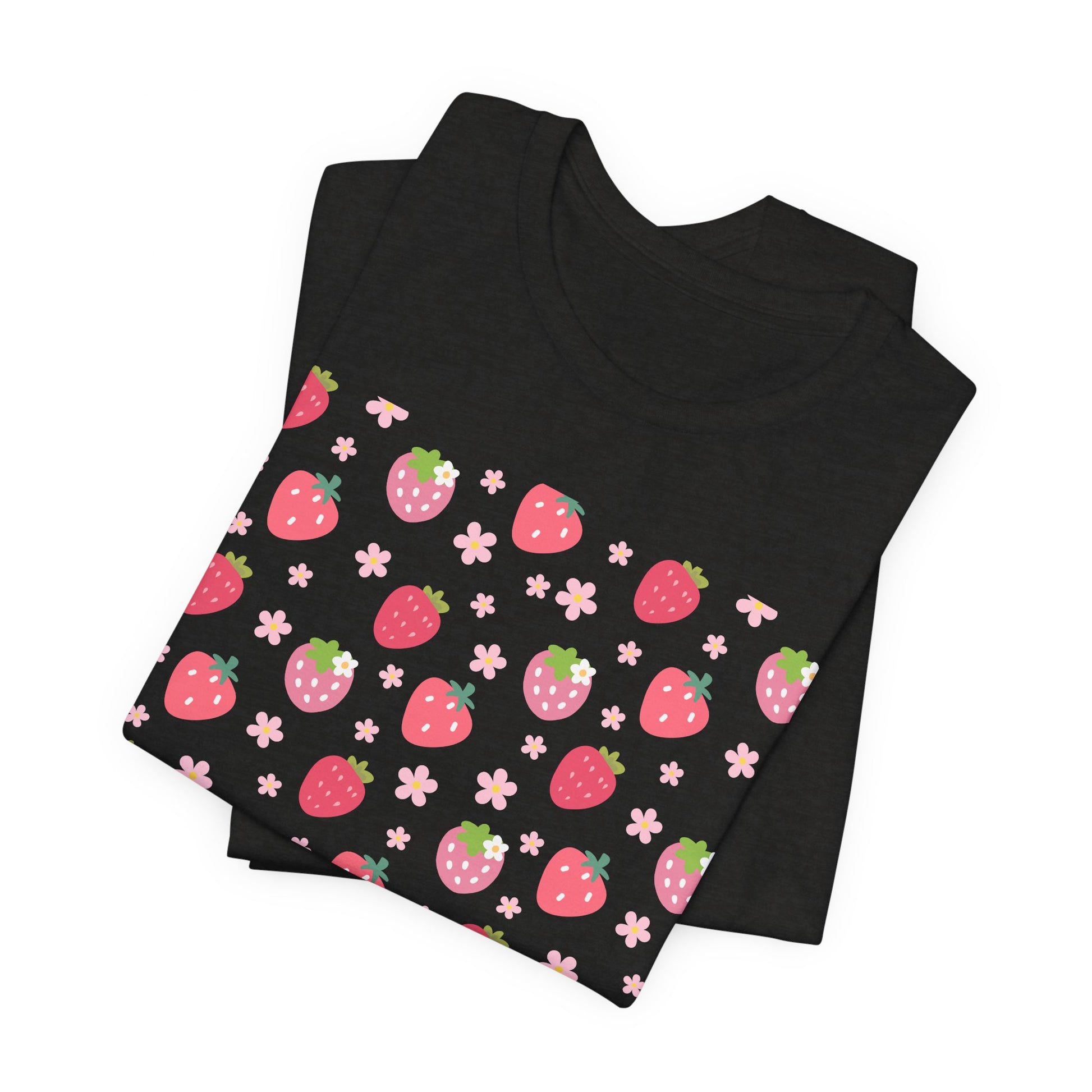 Strawberries and Daisies T - Shirt - T - Shirt - Kristine Celestine