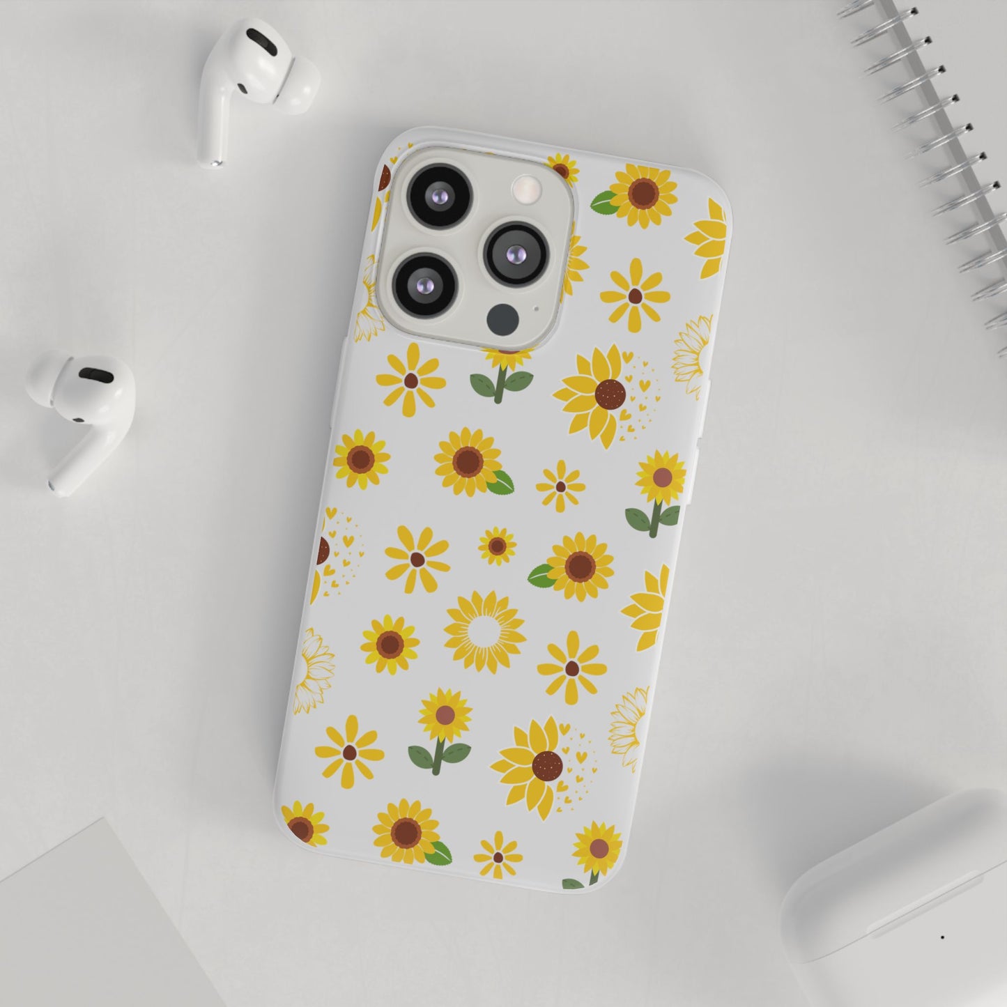 Sunflower Burst Flexible Phone Case iPhone Case Samsung Galaxy