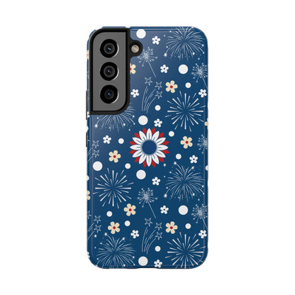 USA Daisy Fireworks Tough Phone Case for iPhone and Samsung Galaxy