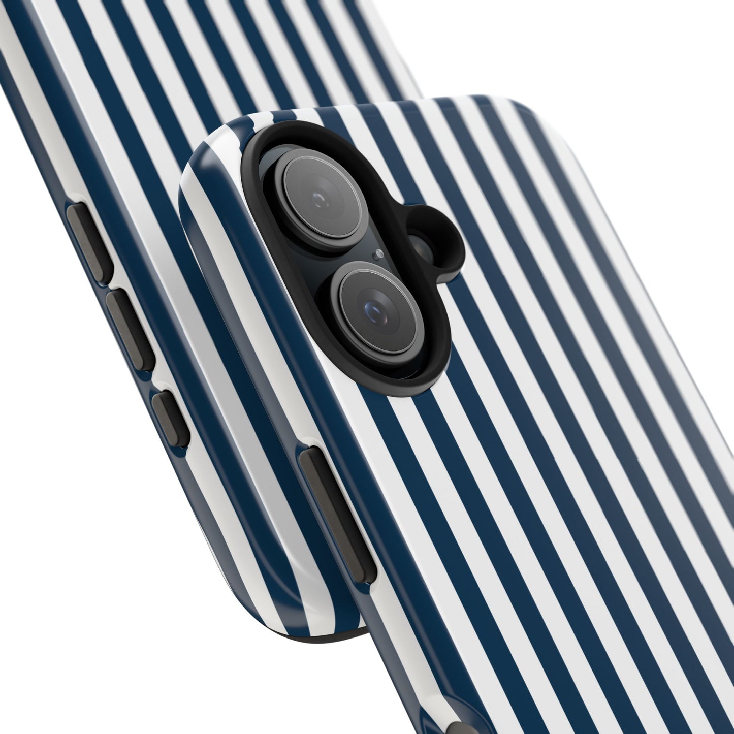 Navy Blue Stripes Tough Phone Case for iPhone and Samsung Galaxy