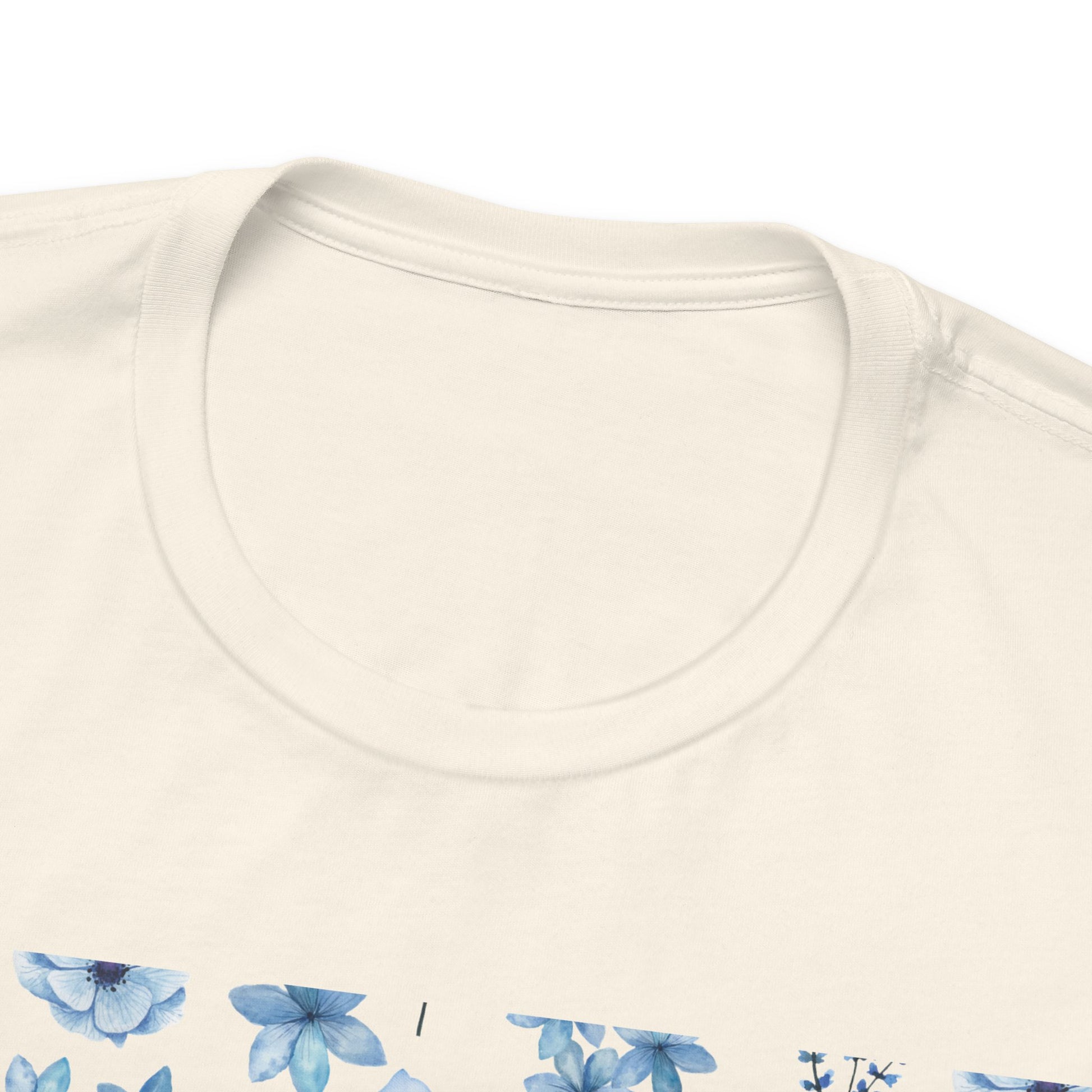 Snowy Blue Flowers Unisex Shirt - T - Shirt - Printify - Kristine Celestine