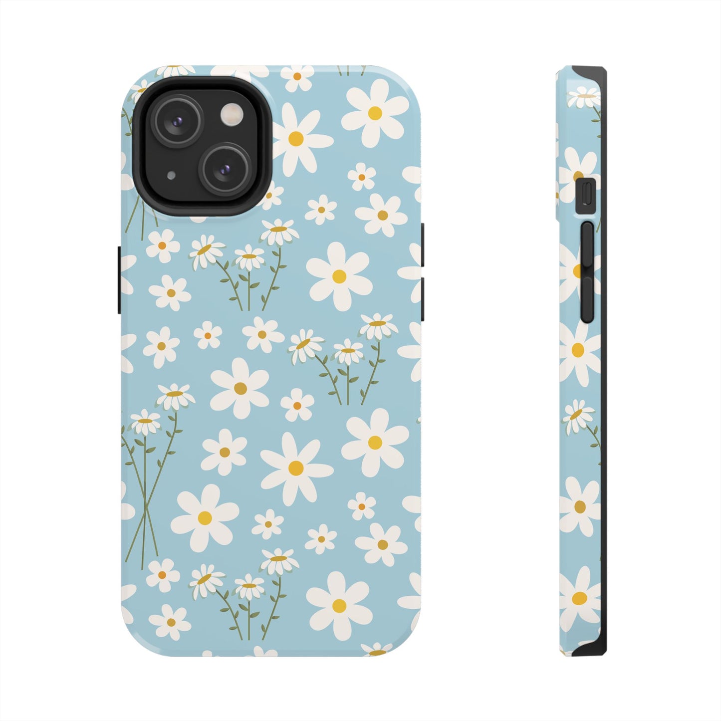 Sky Blue Daisy Tough Phone Case for iPhone and Samsung Galaxy