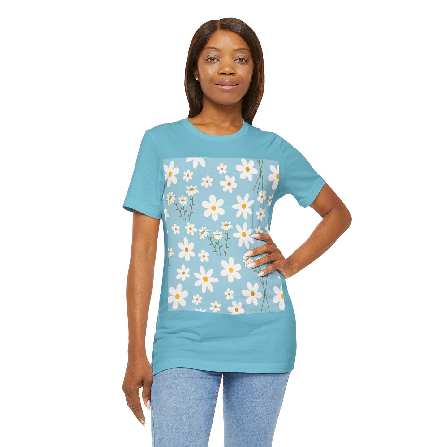 Sky Blue Daisy T - Shirt - T - Shirt - Kristine Celestine