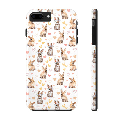 Bunny Love Tough Phone Case for iPhone and Samsung Galaxy