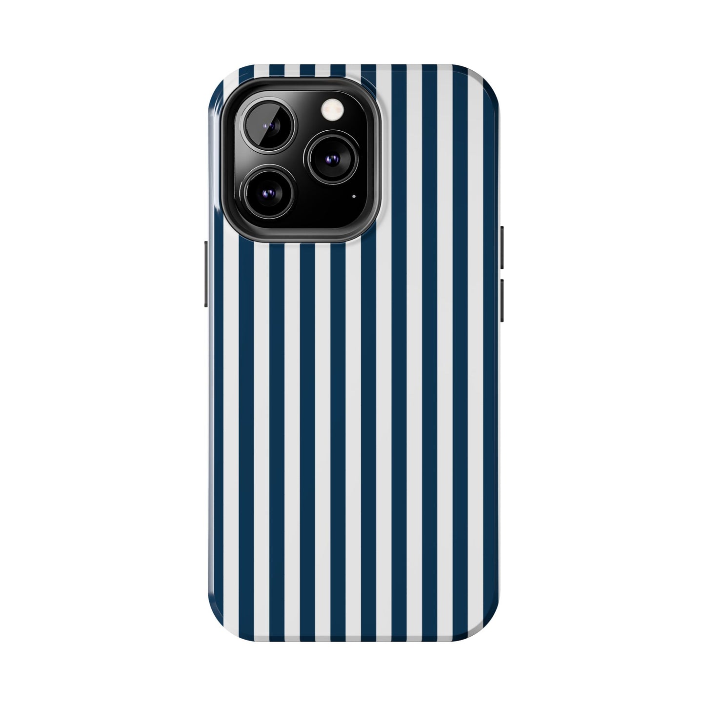 Navy Blue Stripes Tough Phone Case for iPhone and Samsung Galaxy