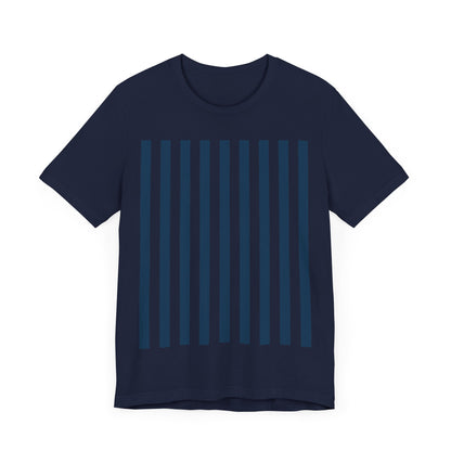 Navy Blue Stripes Shirt Royal Blue T-Shirts