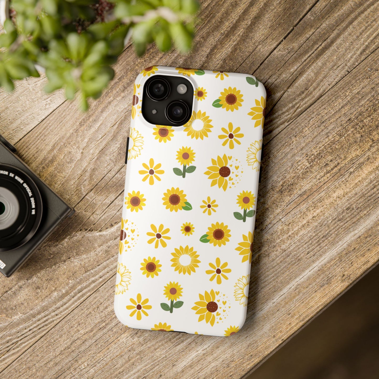 Sunflower Burst Tough Phone Case for iPhone and Samsung Galaxy