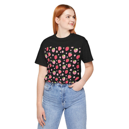 Strawberries and Daisies T - Shirt - T - Shirt - Kristine Celestine