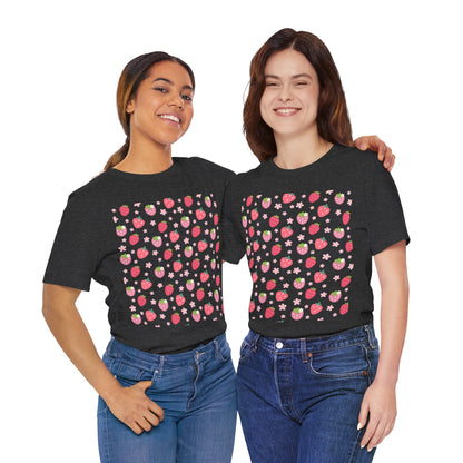 Strawberries and Daisies T - Shirt - T - Shirt - Kristine Celestine