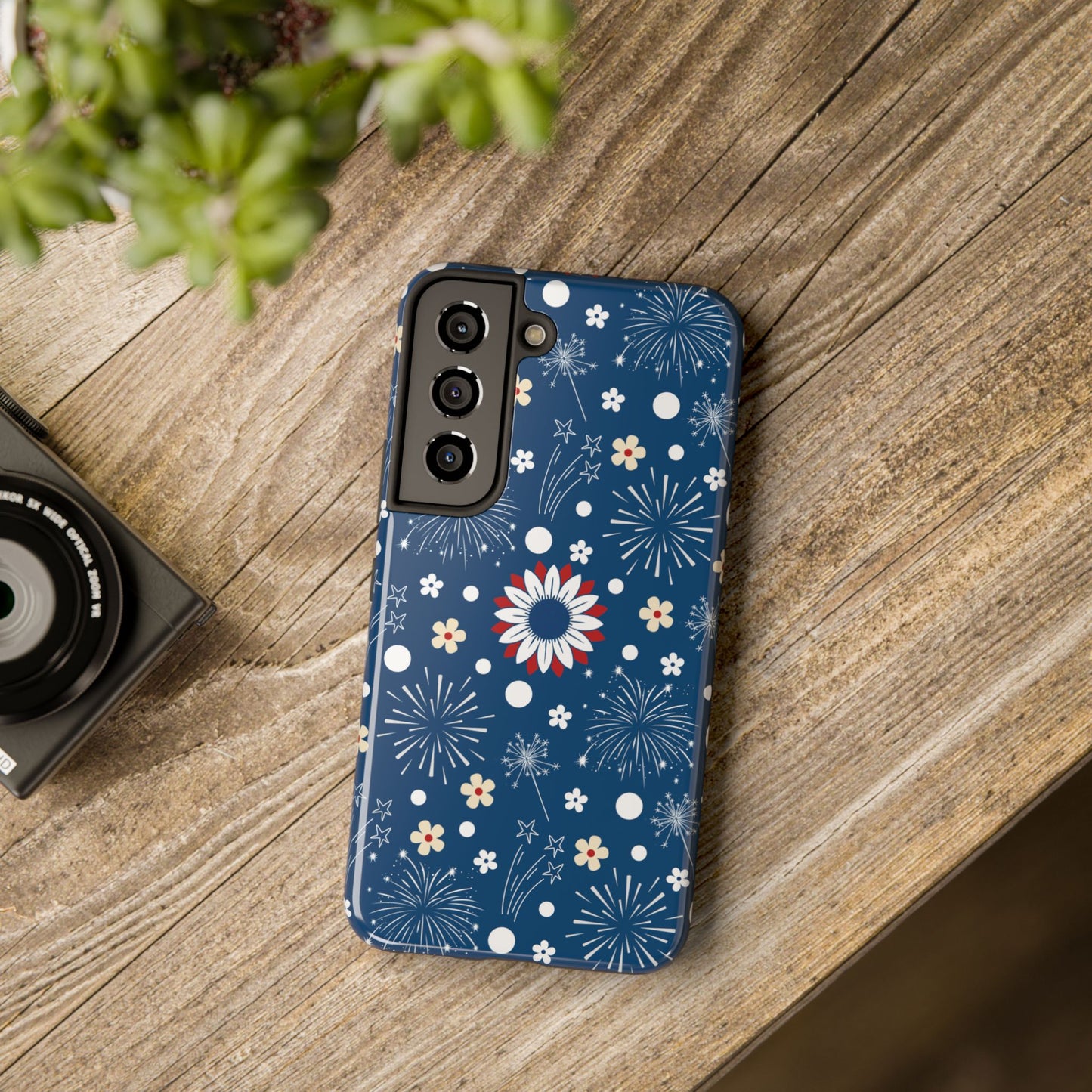 USA Daisy Fireworks Tough Phone Case for iPhone and Samsung Galaxy