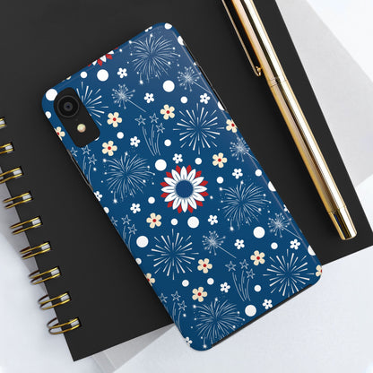 USA Daisy Fireworks Tough Phone Case for iPhone and Samsung Galaxy