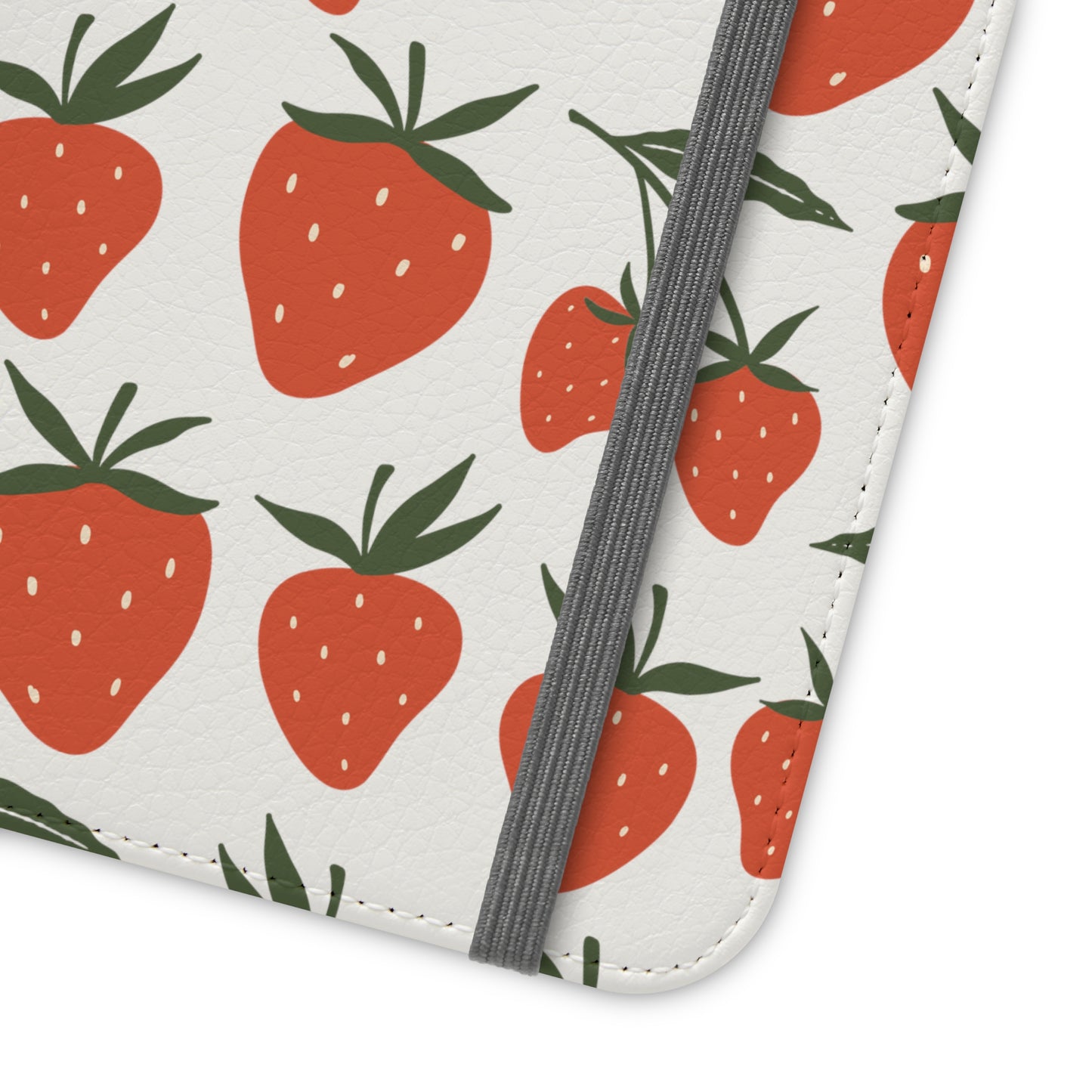 Tropical Strawberry Flip Phone Case Cover with Pockets - Phone Case - Kristine Celestine