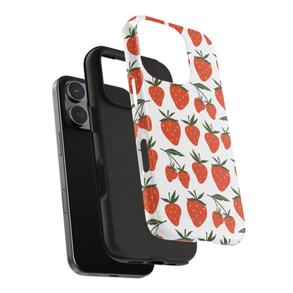 Tropical Strawberry Tough Phone Case for iPhone and Samsung Galaxy