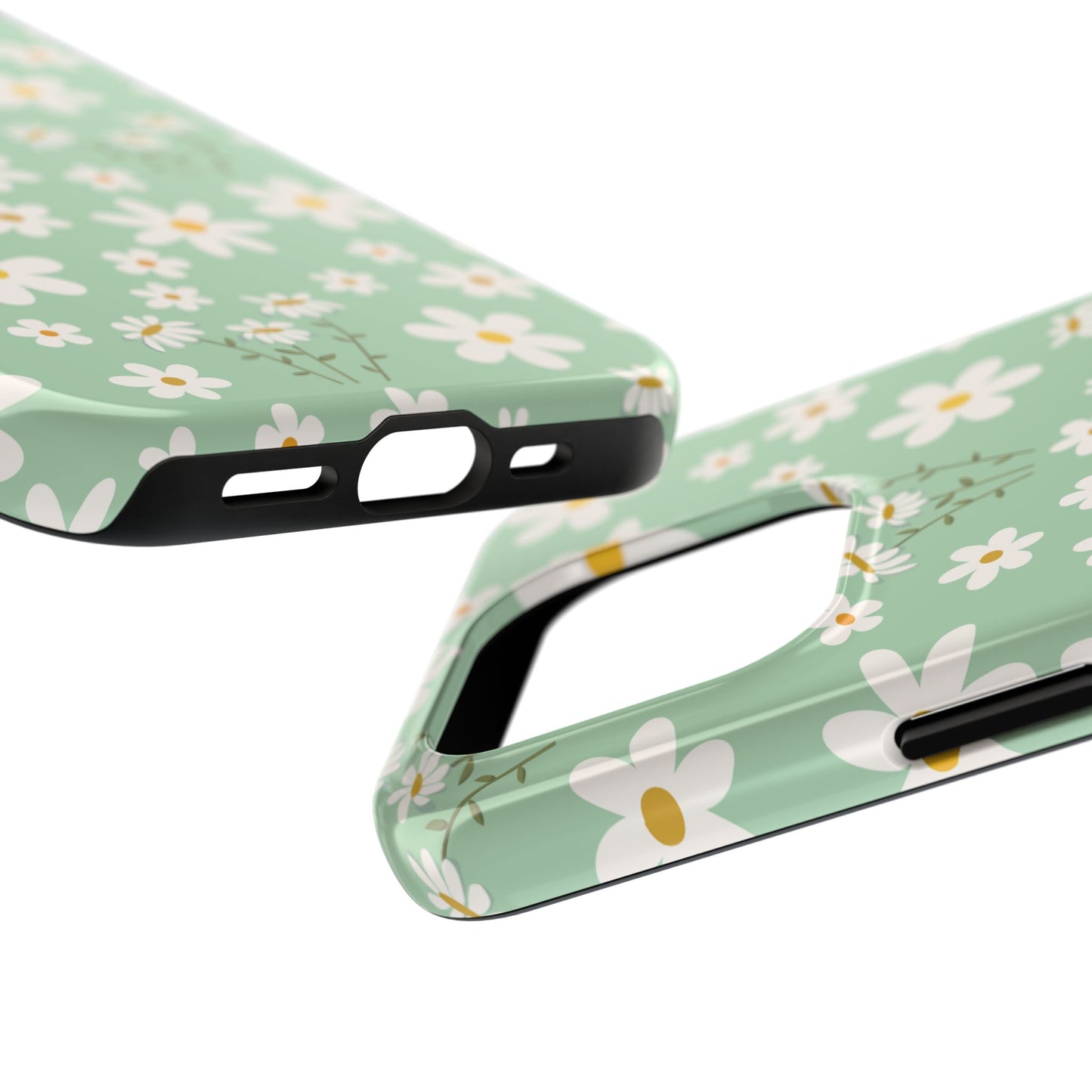 Mint Daisy Delight Tough Phone Case for iPhone and Samsung Galaxy