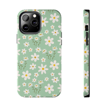 Mint Daisy Delight Tough Phone Case for iPhone and Samsung Galaxy