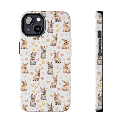 Bunny Love Tough Phone Case for iPhone and Samsung Galaxy