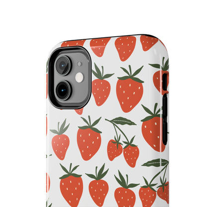 Tropical Strawberry Tough Phone Case for iPhone and Samsung Galaxy