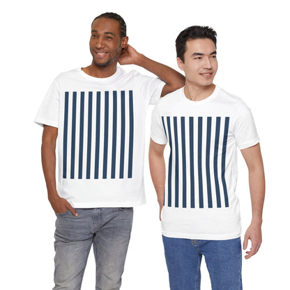 Navy Blue Stripes Shirt Royal Blue T-Shirts