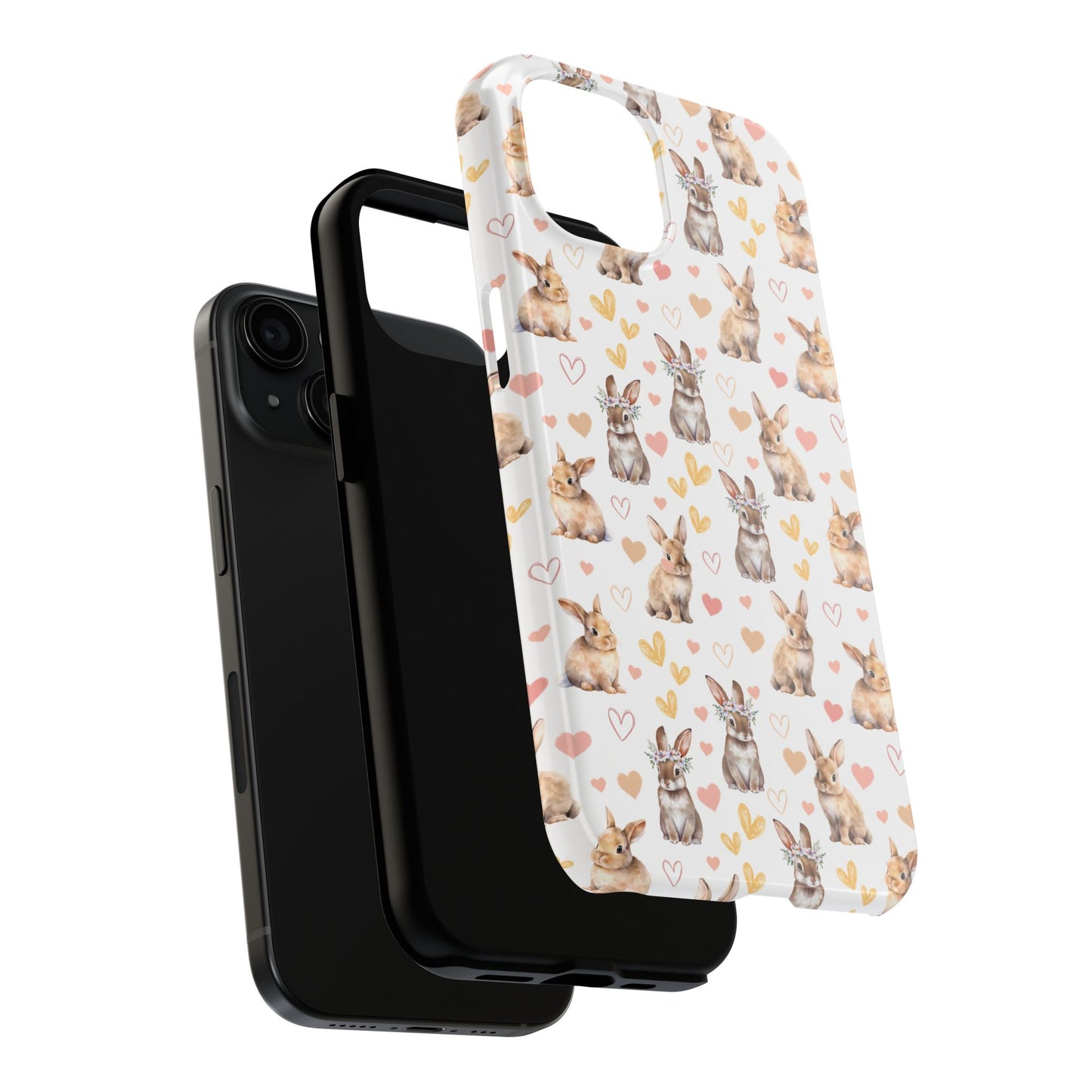 Bunny Love Tough Phone Case for iPhone and Samsung Galaxy