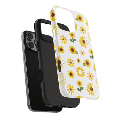 Sunflower Burst Tough Phone Case for iPhone and Samsung Galaxy