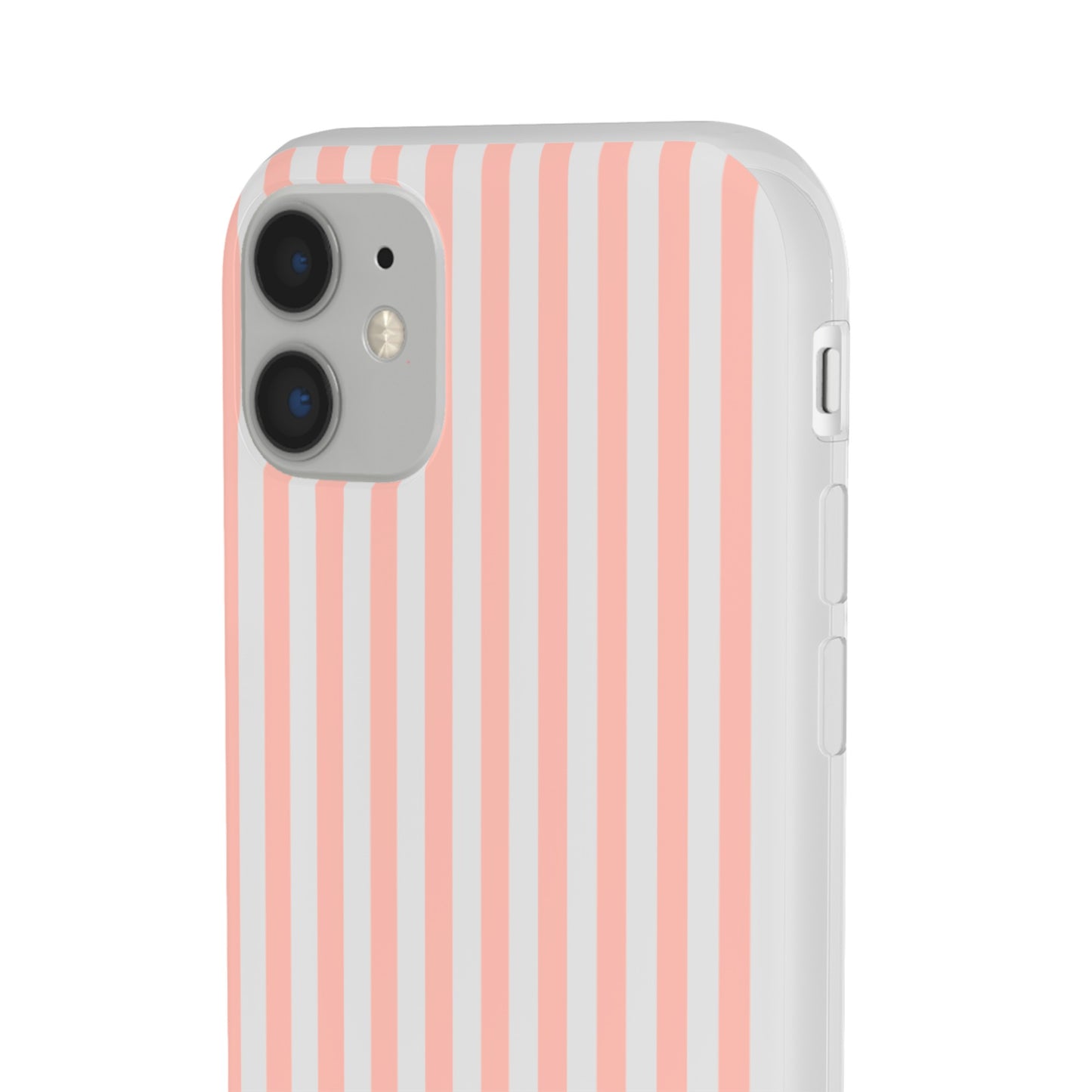 Coral Pink Stripes Flexible Phone Case iPhone Case Samsung Galaxy - Phone Case - Kristine Celestine