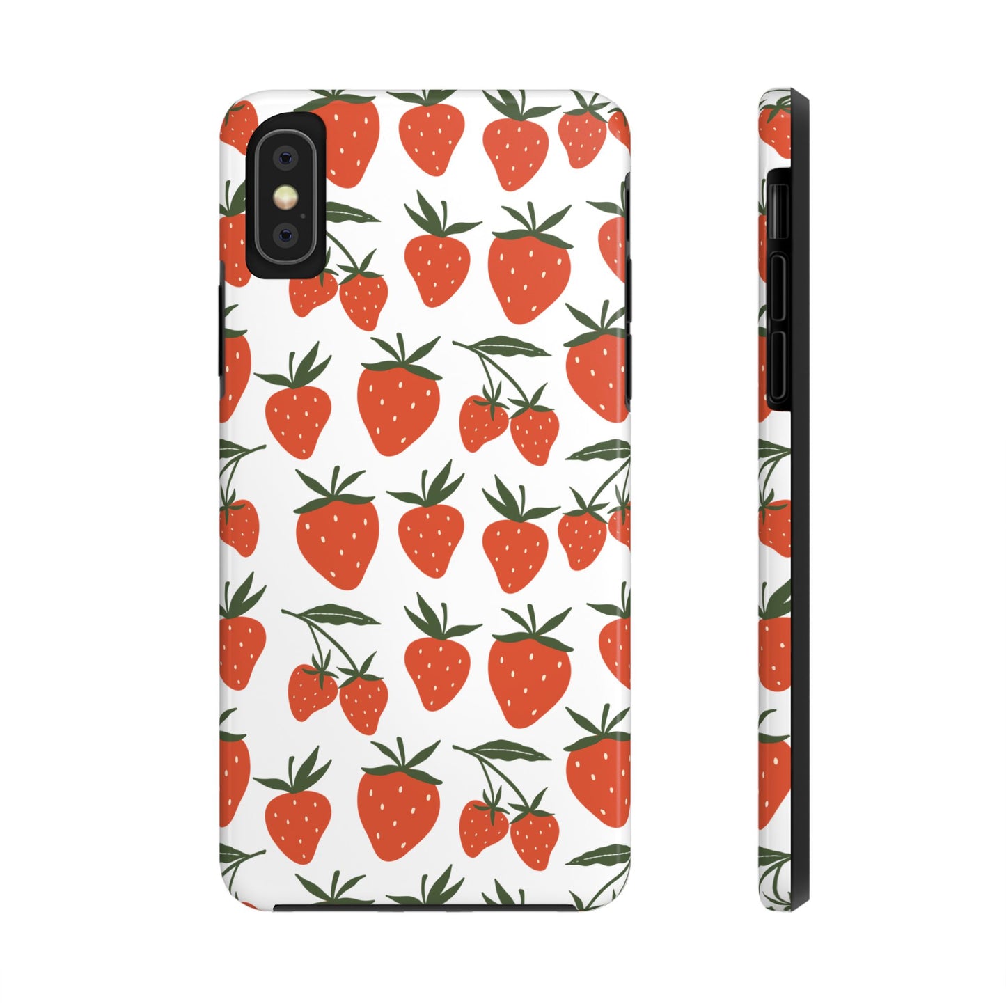 Tropical Strawberry Tough Phone Case for iPhone and Samsung Galaxy