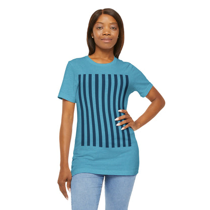 Navy Blue Stripes Shirt Royal Blue T-Shirts