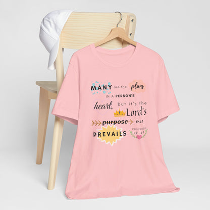 Proverbs 19:21 Bible Verse T-Shirt