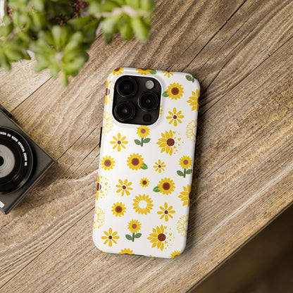 Sunflower Burst Tough Phone Case for iPhone and Samsung Galaxy