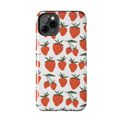 Tropical Strawberry Tough Phone Case for iPhone and Samsung Galaxy