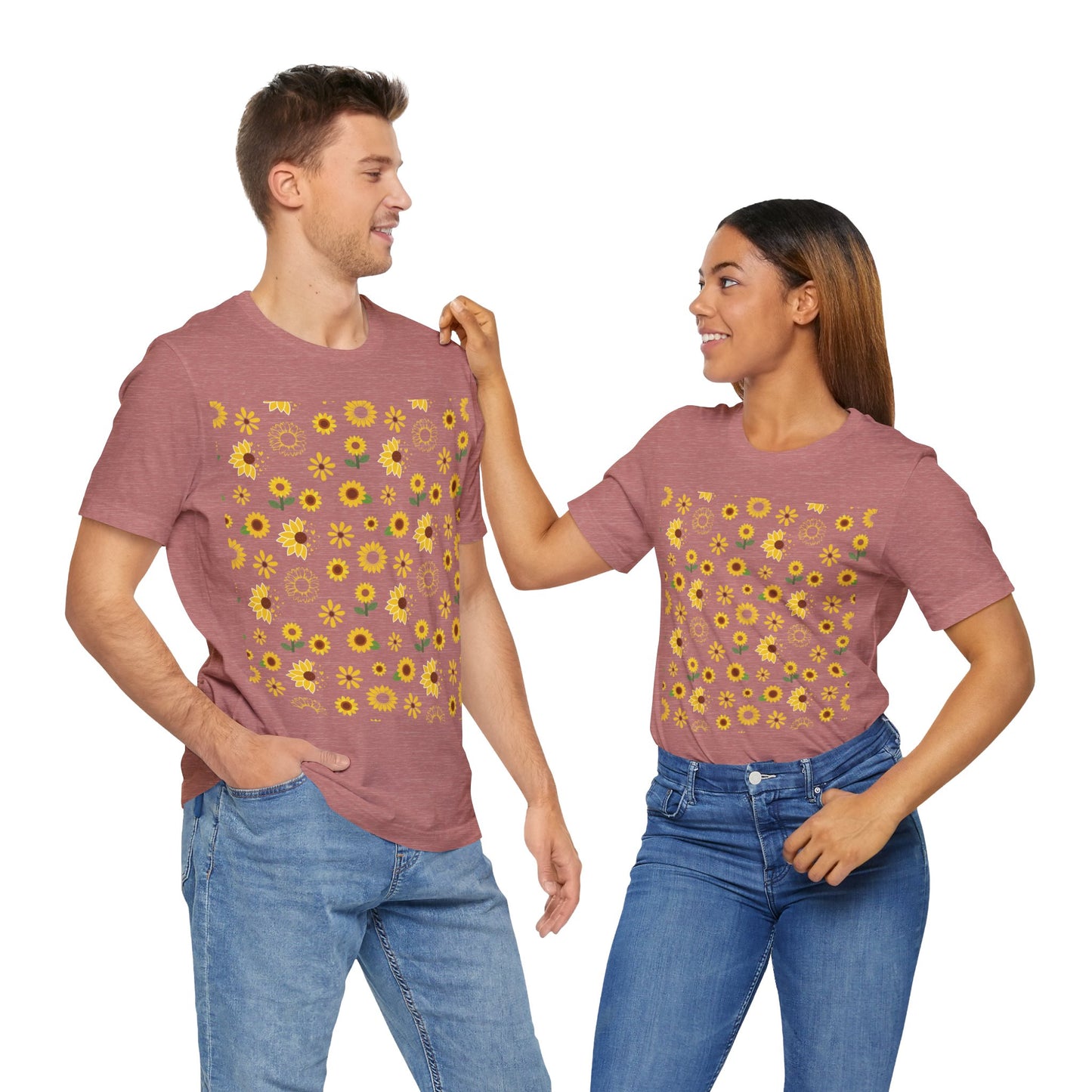 Camisa unisex con ráfaga de girasol