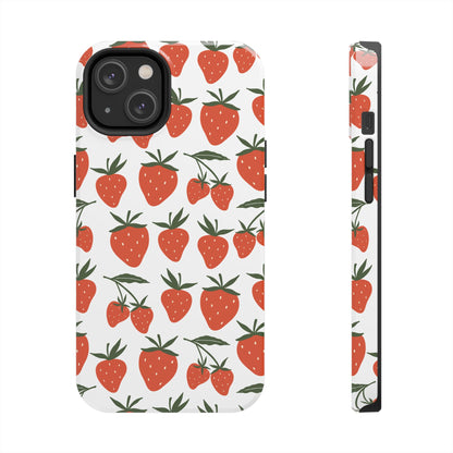 Tropical Strawberry Tough Phone Case for iPhone and Samsung Galaxy