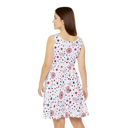 Starry Night America Women's Skater Dress - Dress - Kristine Celestine