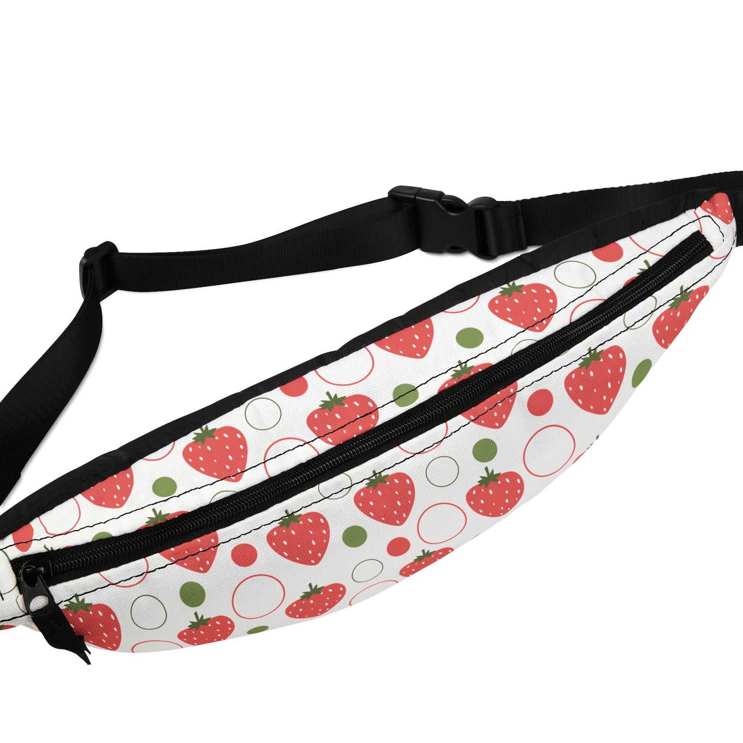 Red Strawberry Bubbles Fanny Pack Belt Bag Fun Fanny Bag Waist Pack Bum Bag