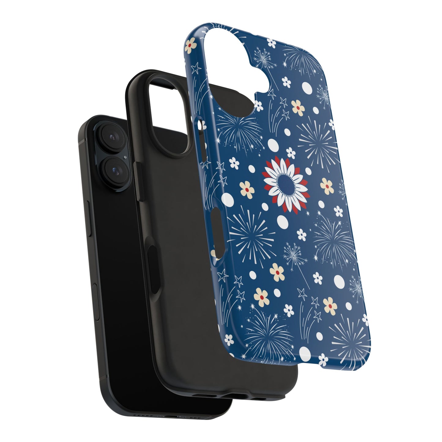 USA Daisy Fireworks Tough Phone Case for iPhone and Samsung Galaxy