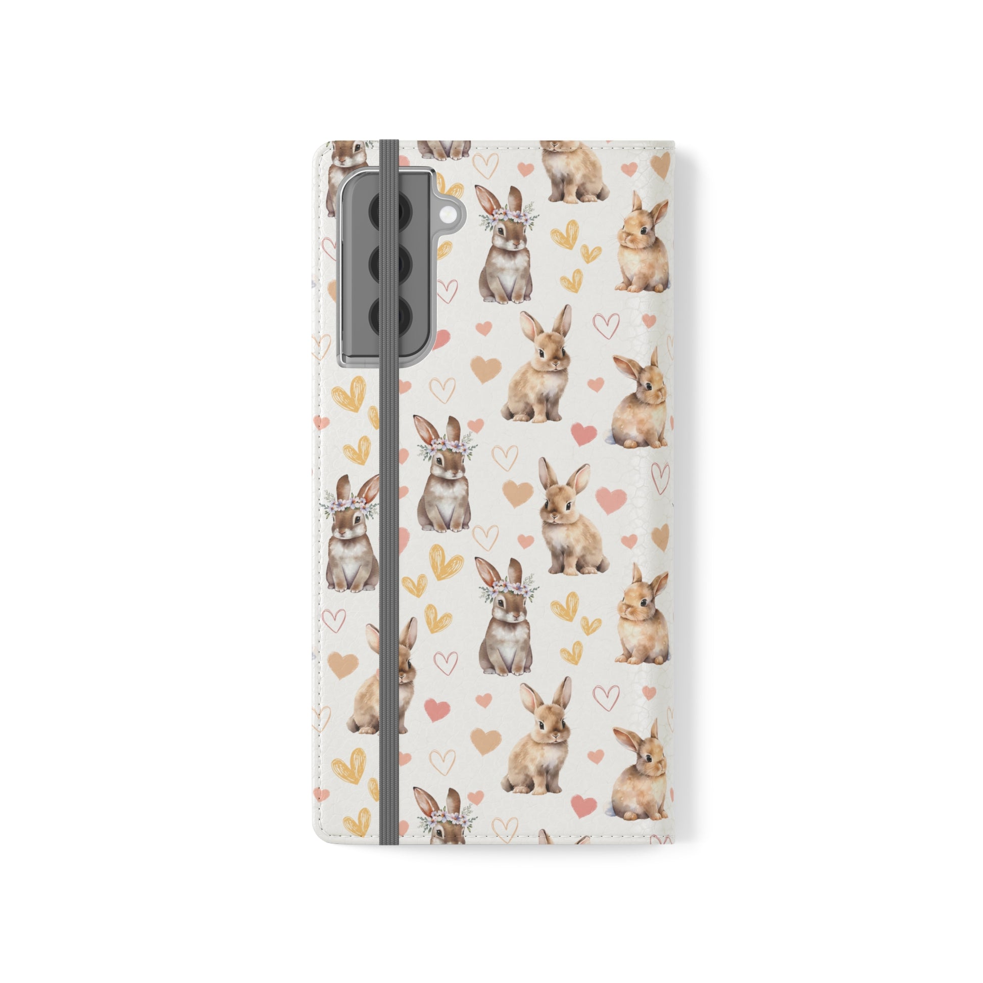 Bunny Love Flip Phone Case Cover with Pockets - Phone Case - Kristine Celestine