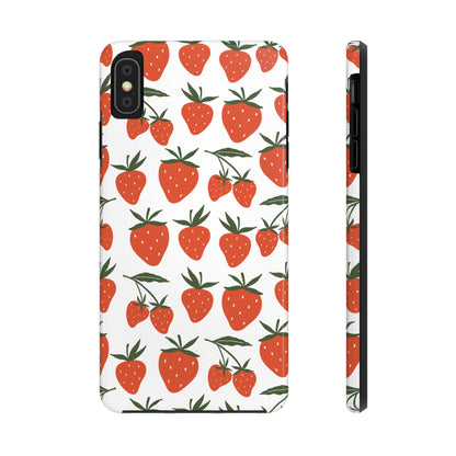 Tropical Strawberry Tough Phone Case for iPhone and Samsung Galaxy