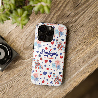 America the Beautiful Tough Phone Case for iPhone and Samsung Galaxy