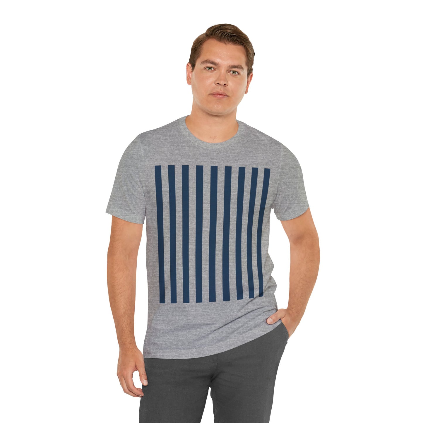 Navy Blue Stripes Shirt Royal Blue T - Shirts - T - Shirt - Kristine Celestine