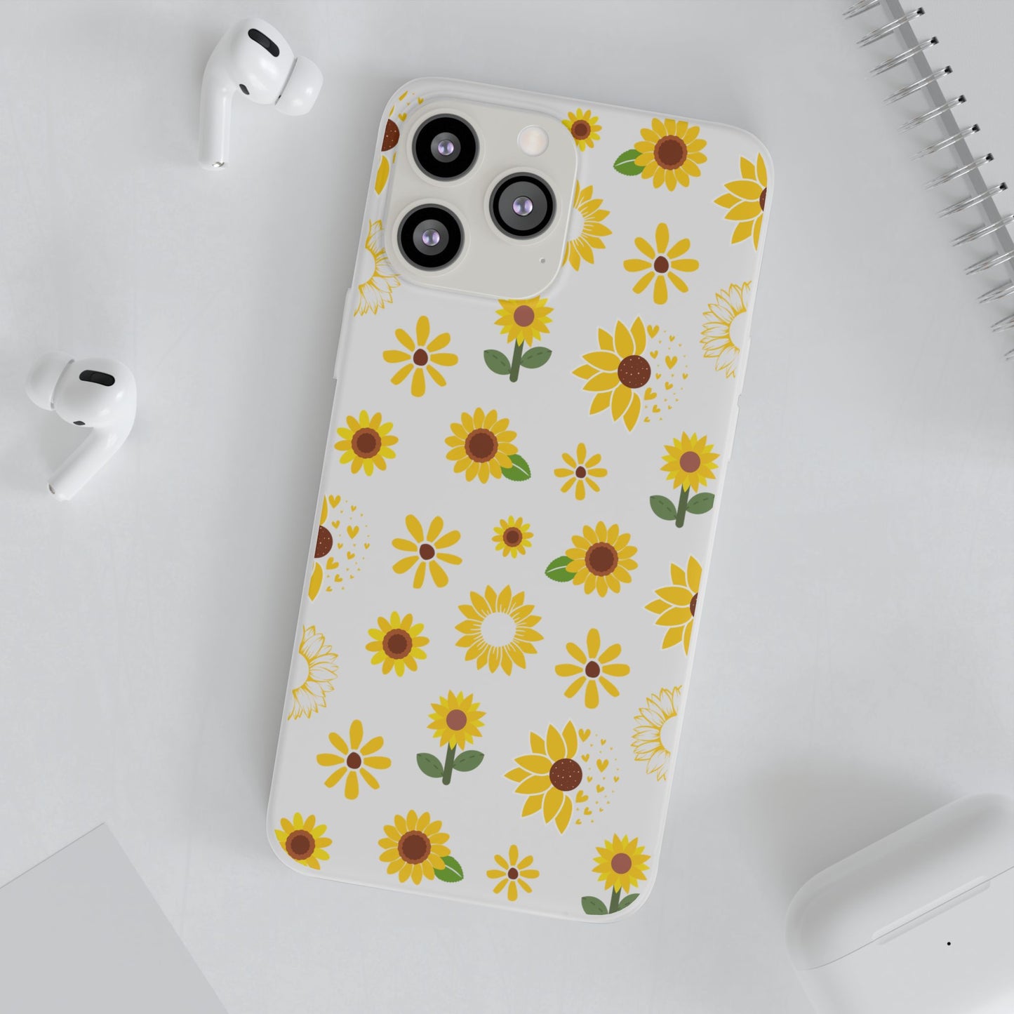 Sunflower Burst Flexible Phone Case iPhone Case Samsung Galaxy