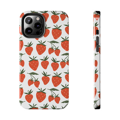 Tropical Strawberry Tough Phone Case for iPhone and Samsung Galaxy